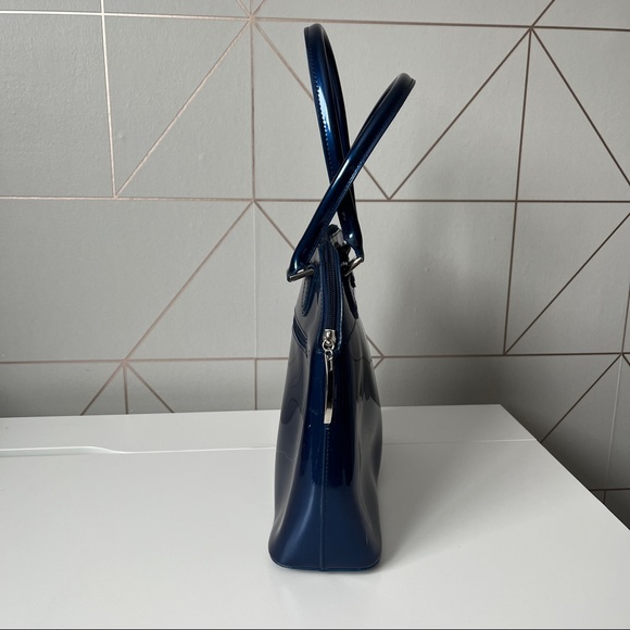 Beijo Blue Patent Purse - Picture 3 of 11